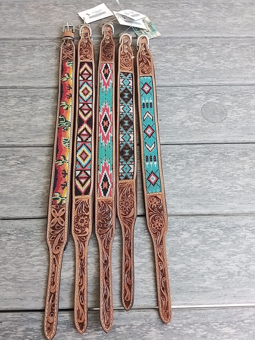 Beaded Dog Collars 5 different designs