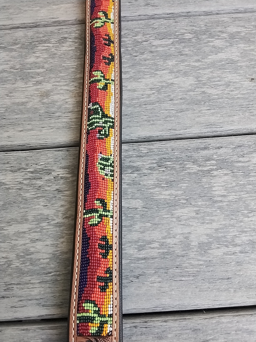 Genuine Leather Beaded Dog Collars – Handmade Durable Pet Collars in Assorted Designs