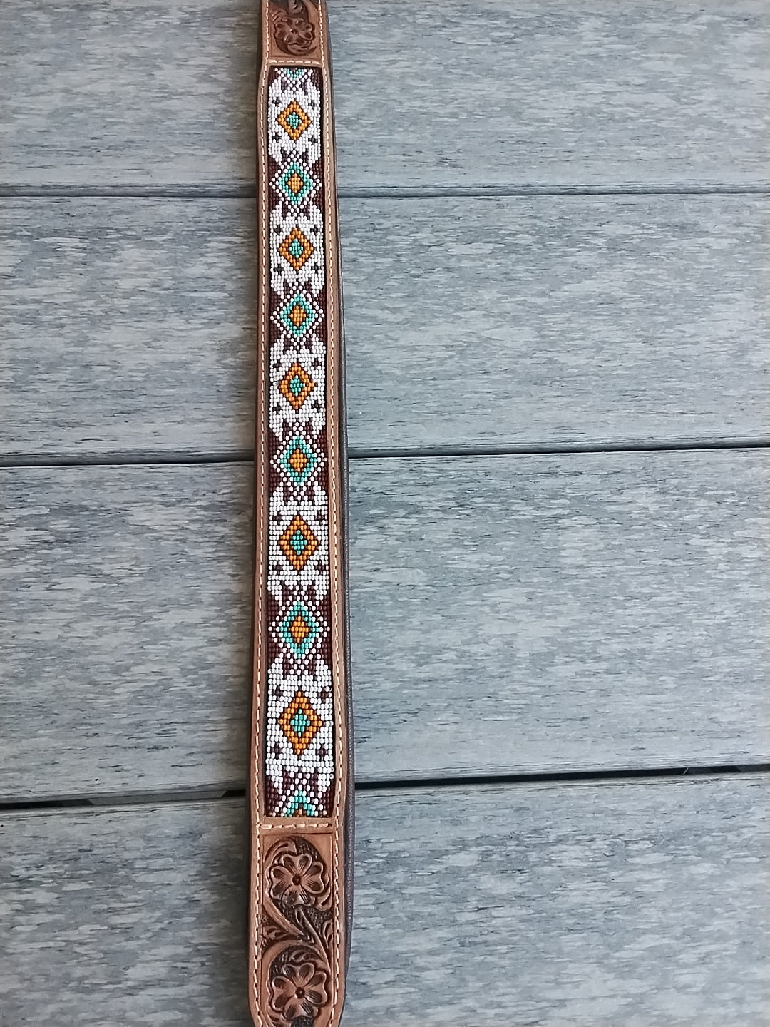 Genuine Leather Beaded Dog Collars – Handmade Durable Pet Collars in Assorted Designs