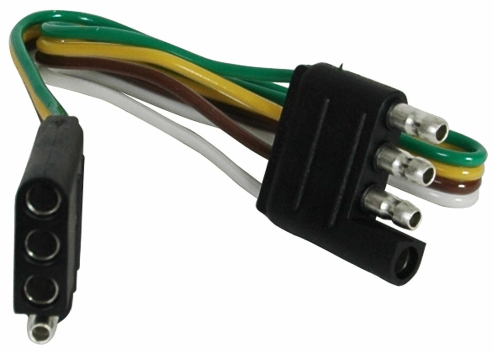 Reese Towpower 74689 4-way trailer wiring connector with 48-inch bonded wires