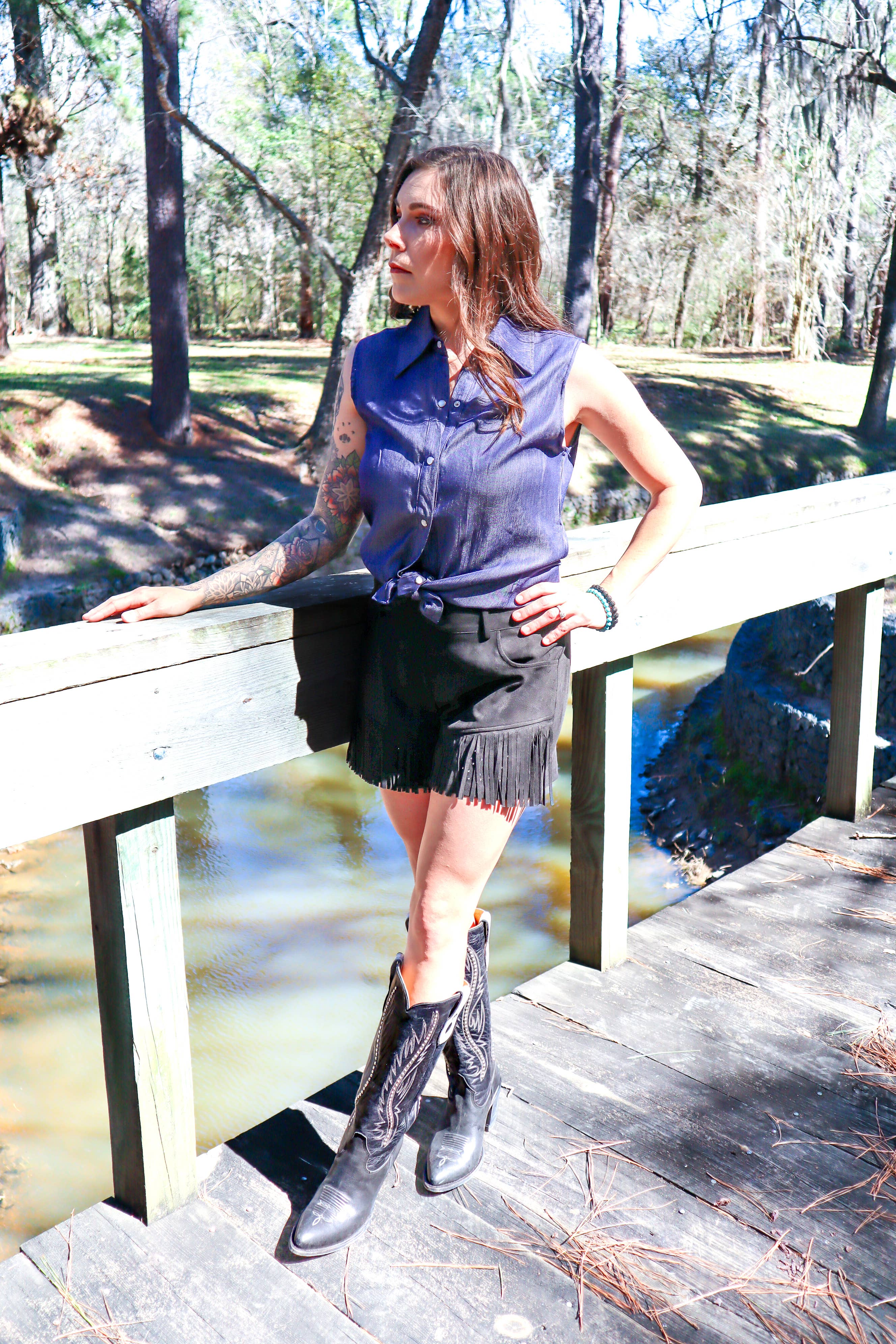 Western Breeze Chambray Snap Shirt