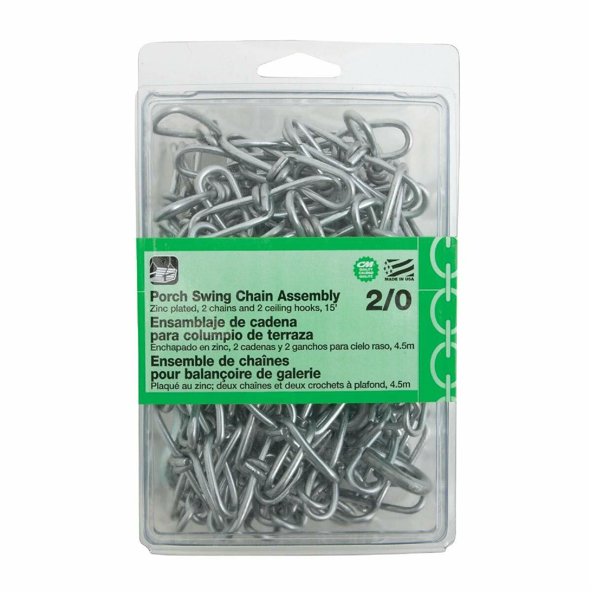 81-inch weather-resistant hanging chain for porch swing with 500 lb weight capacity