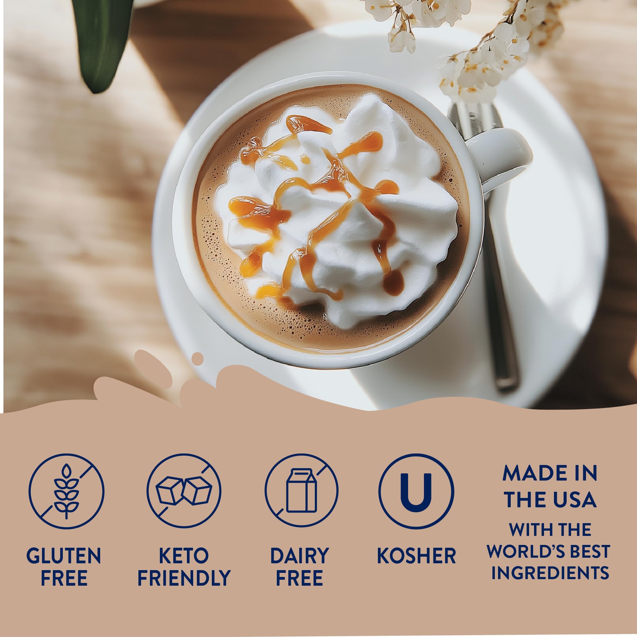 Vanilla Caramel Creme syrup in coffee