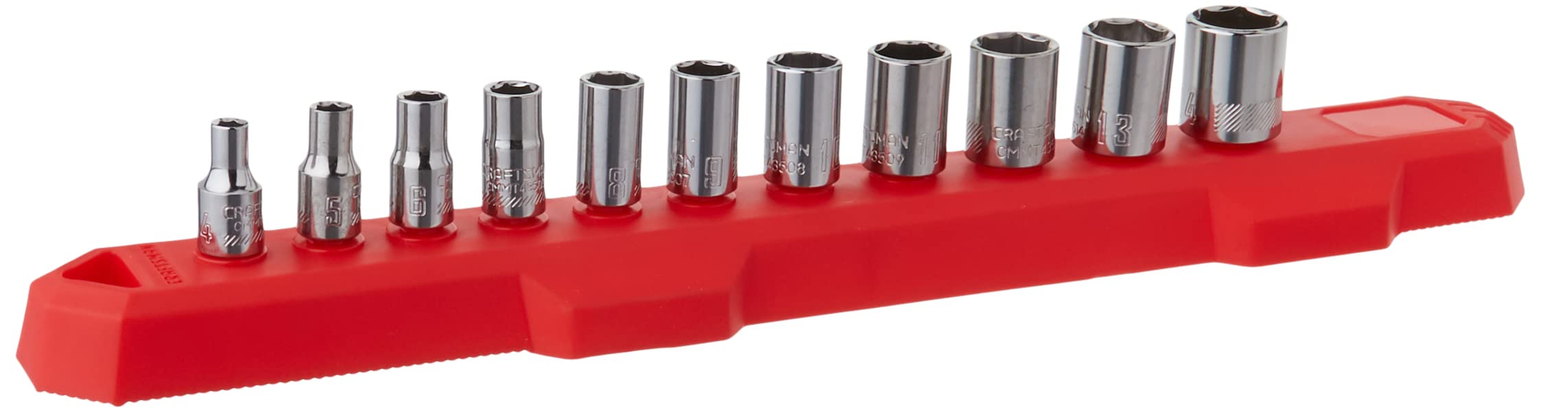 CRAFTSMAN Socket Set, Metric, 1/4-Inch Drive, 6-Point, 11-Piece (CMMT12041)