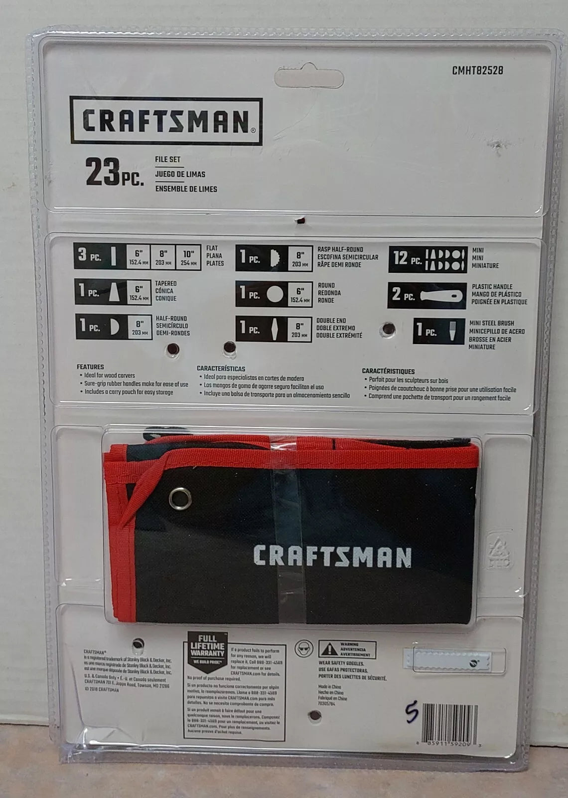 Craftsman 23 Piece File Set w/ Storage Pouch CMHT82528