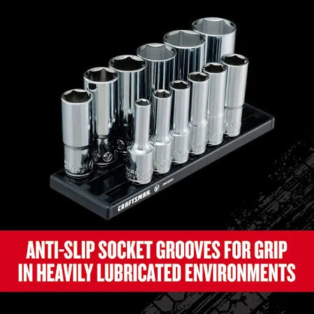 Craftsman V-Series 3/8" Drive SAE Deep Socket Set