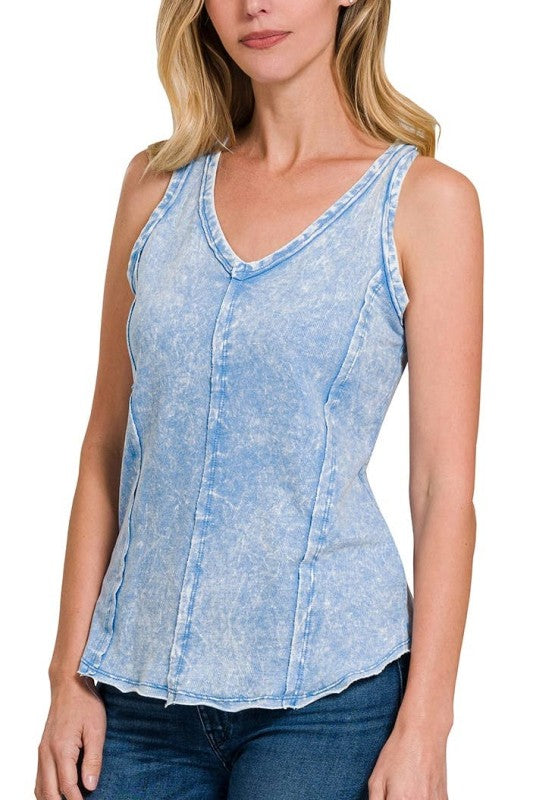 Close-up of raw hem and French terry texture