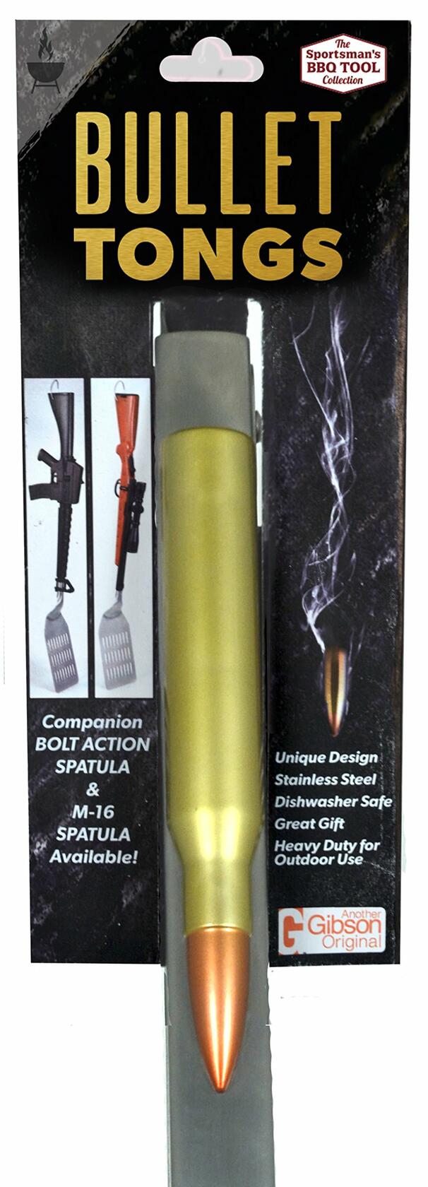 Long stainless steel tongs ideal for barbecue and kitchen use