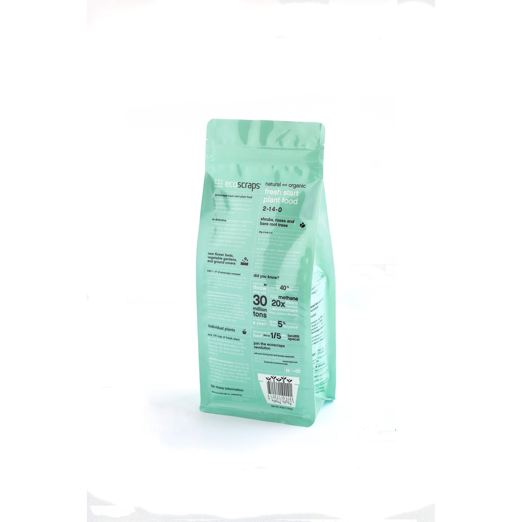 EcoScraps Natural & Organic Fresh Start Plant Food, 4 lb.