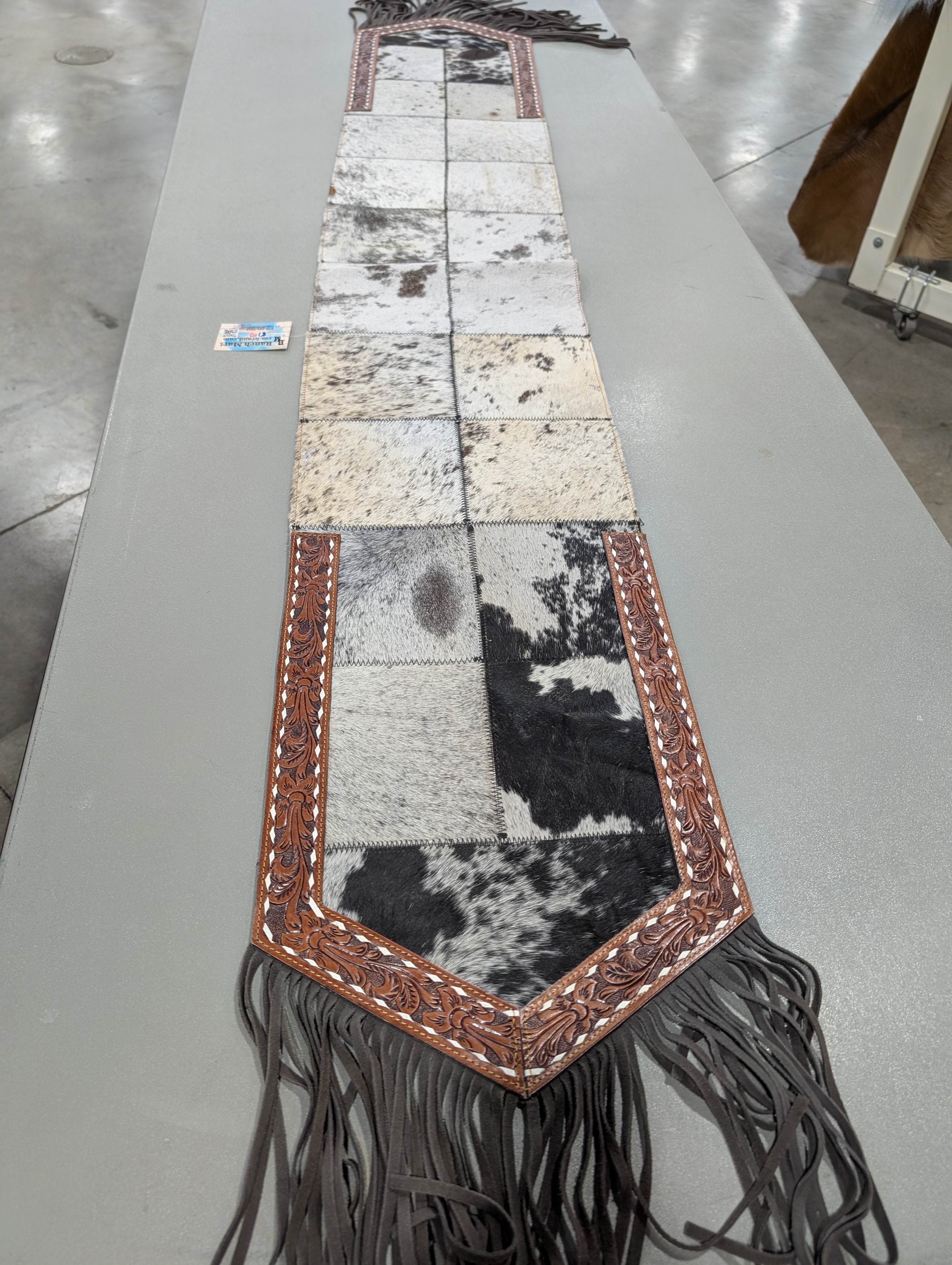 Genuine Cowhide Table Runner