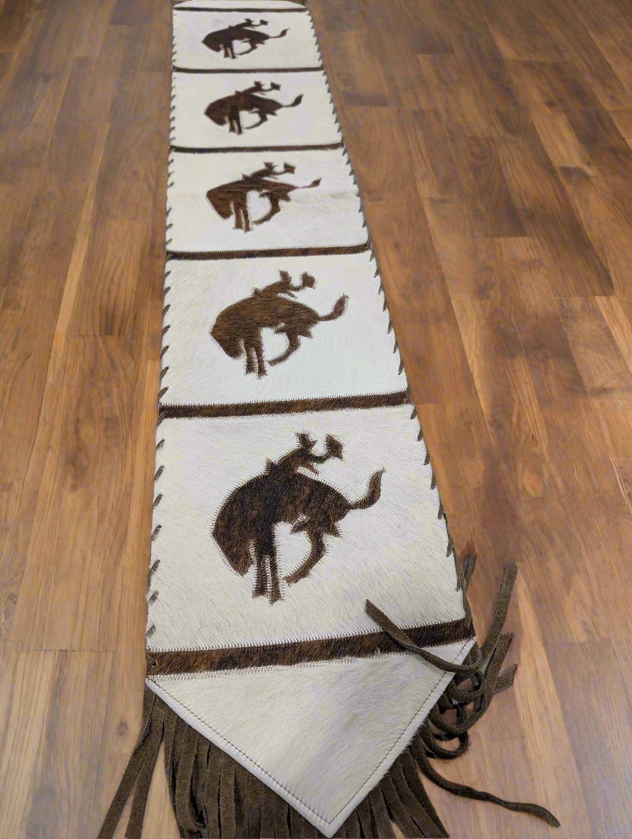 Bucking Bronco Western Flair table runner