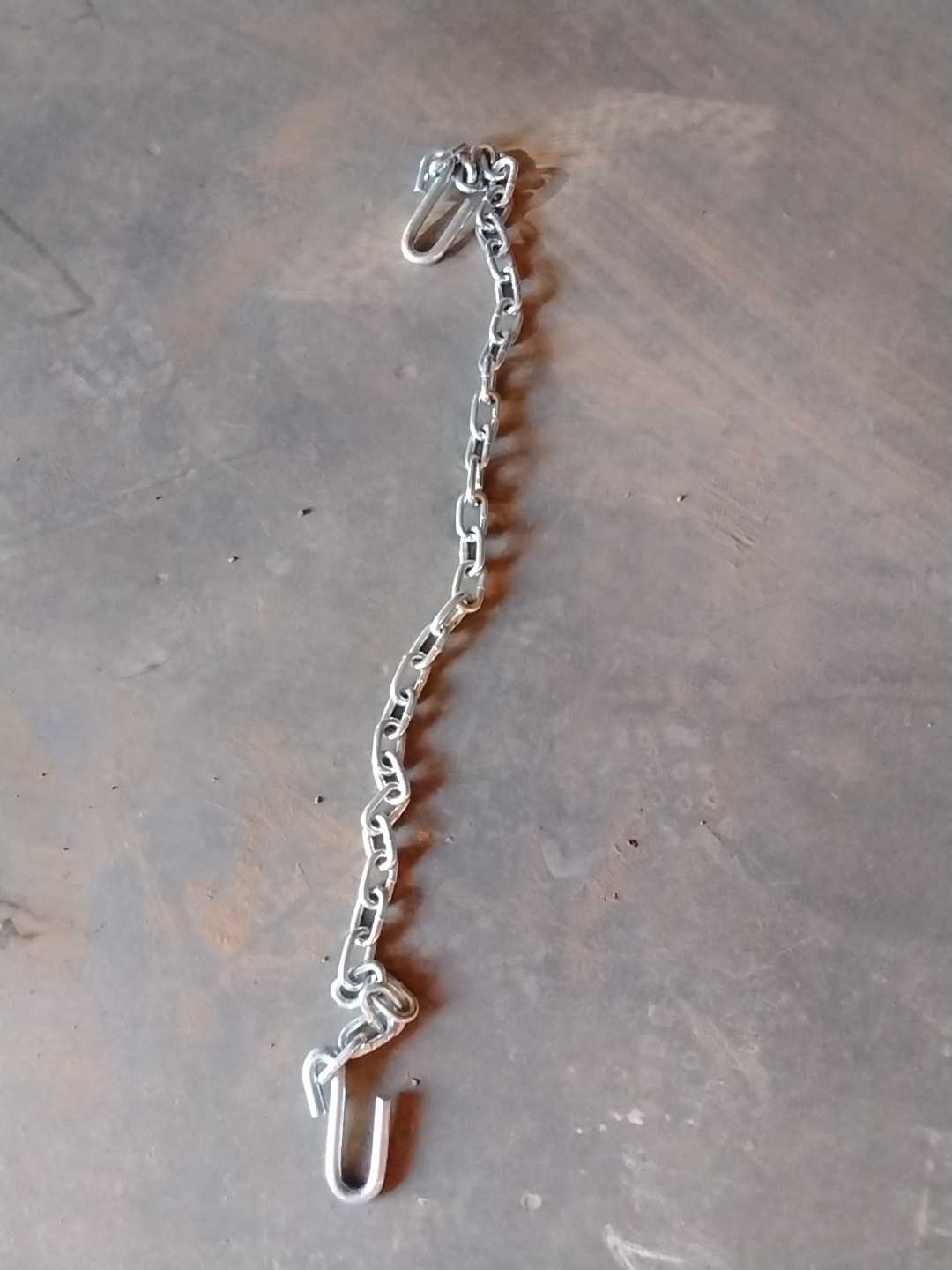 Safety chain on concrete floor