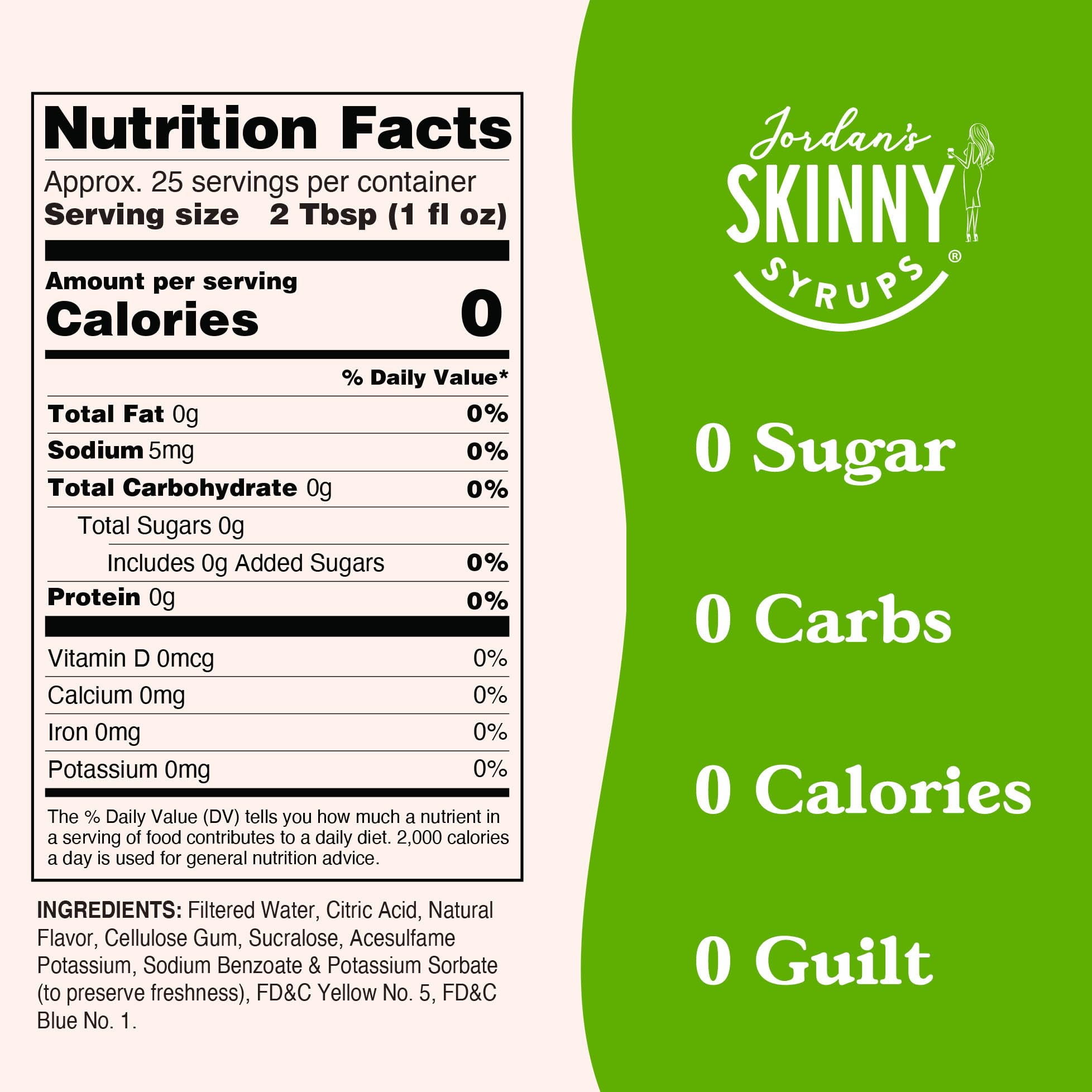Nutrition Chart for Sugar free Dragon