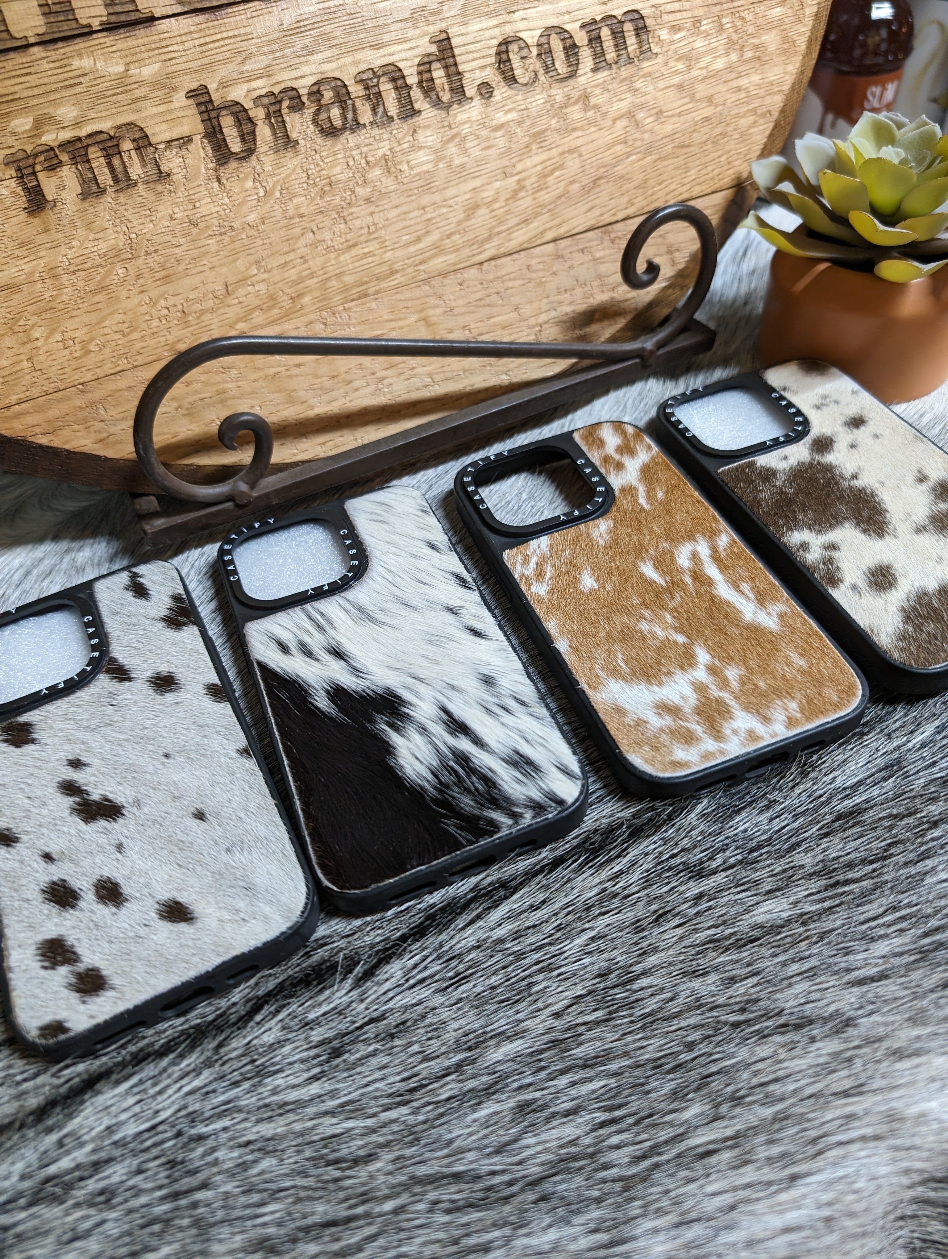 Final Clearance – Hair-On Cowhide iPhone Cases (iPhone 13 Pro & 15 Pro)
