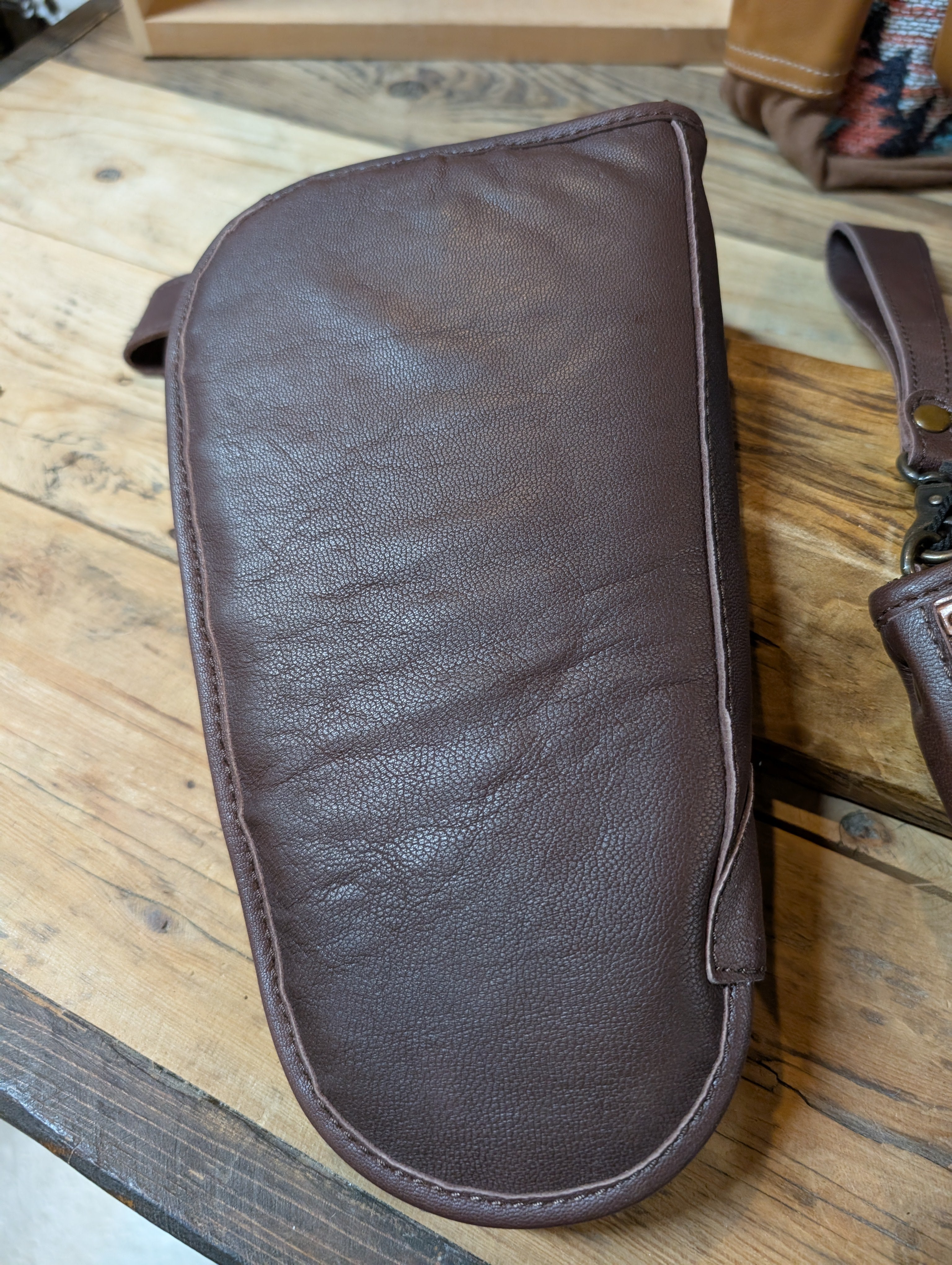 Premium Leather & Cowhide Pistol Bag