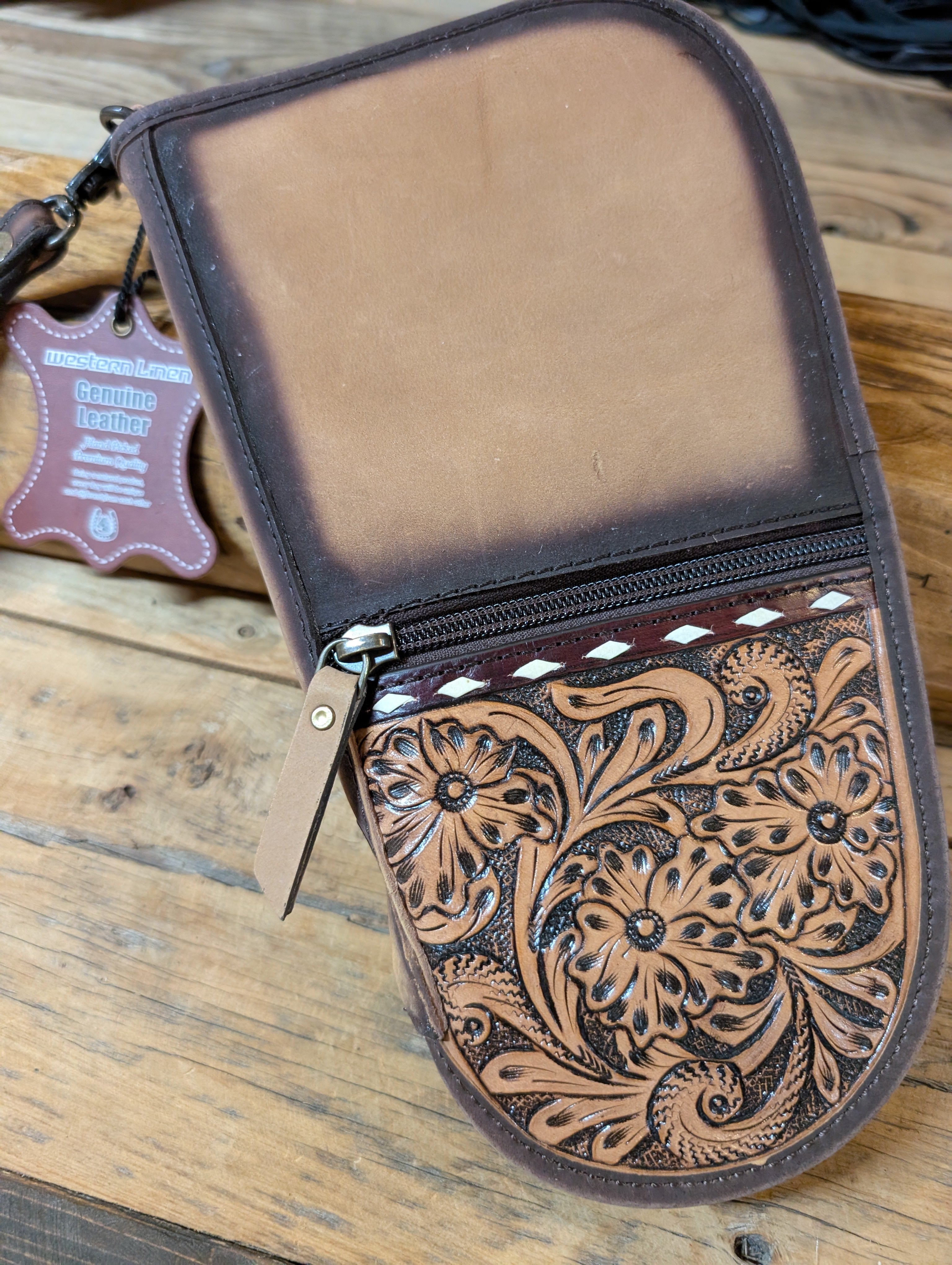 Premium Leather & Cowhide Pistol Bag