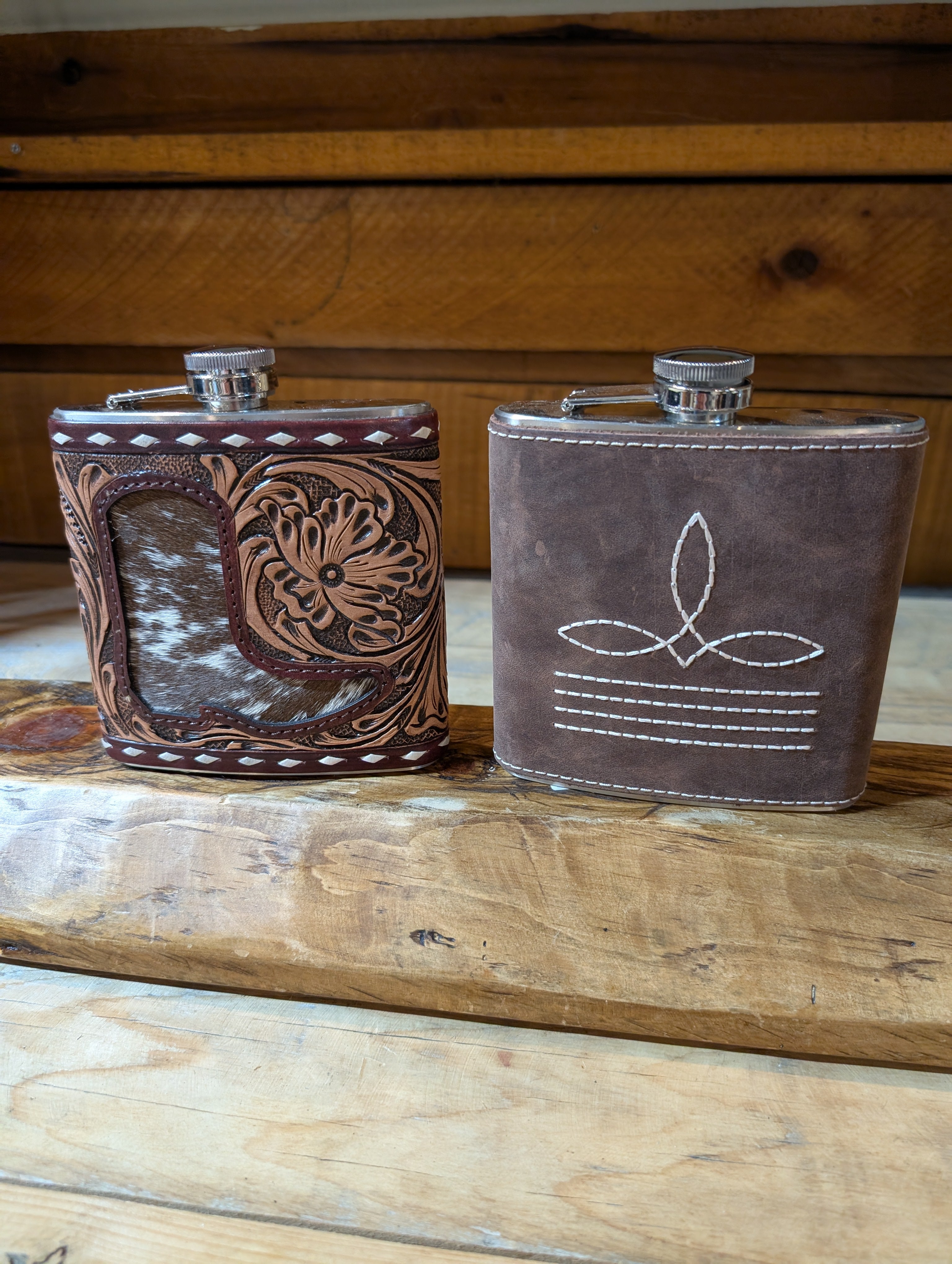 Classic Leather Flask