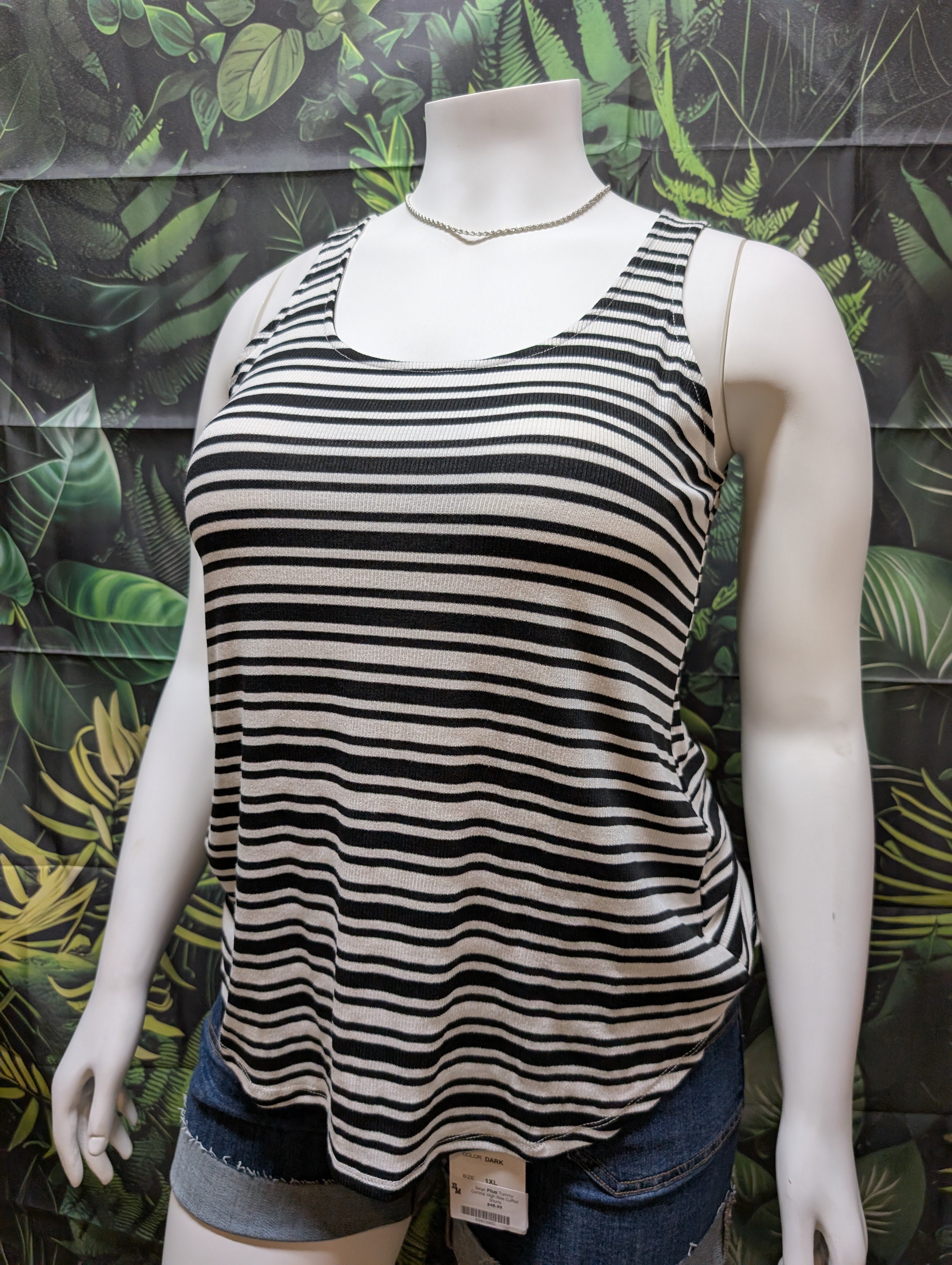 Zenana Ribbed Tank Top – Classic Striped Sleeveless Top, Limited Sizes & Colors