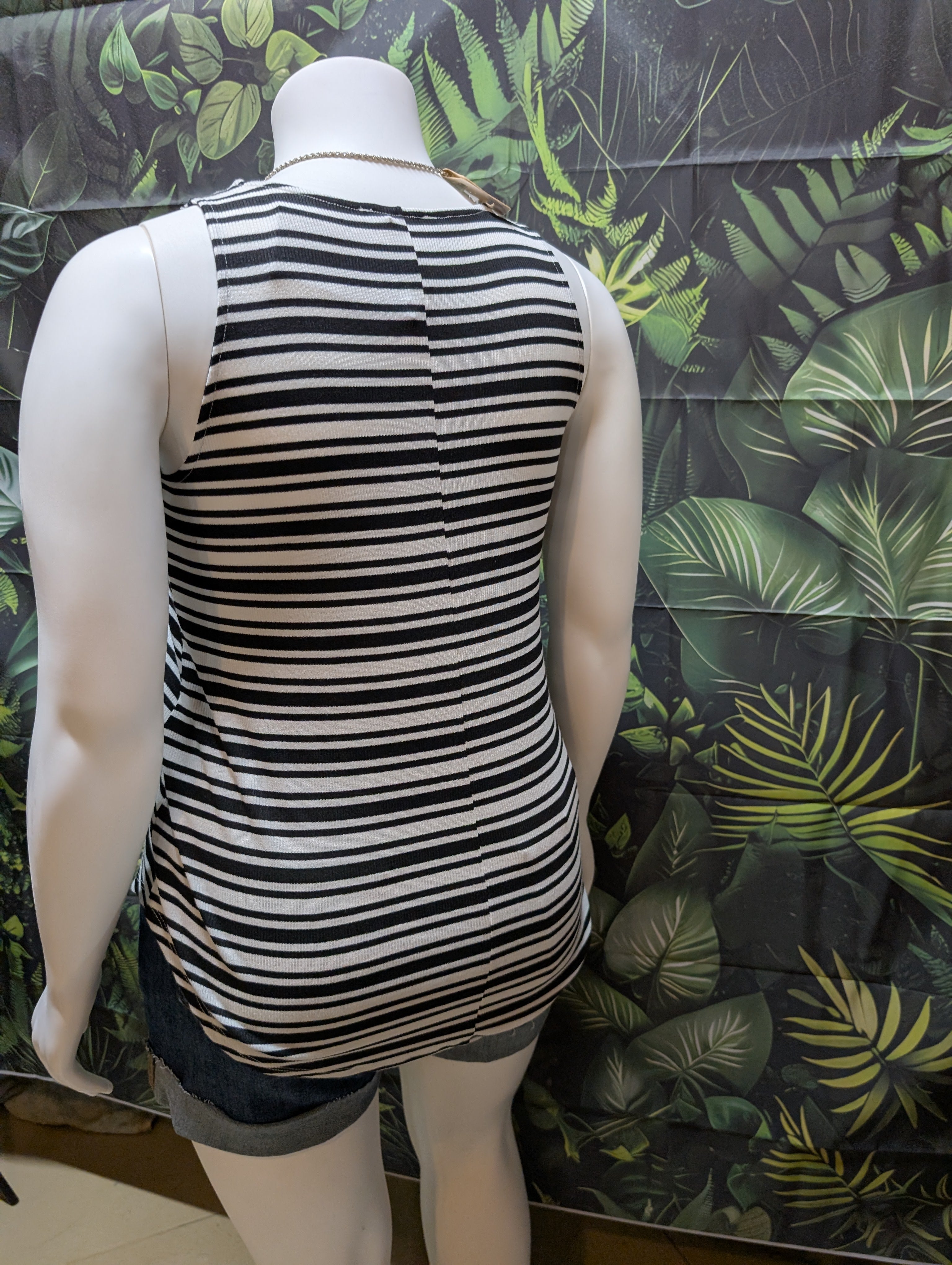 Zenana Ribbed Tank Top – Classic Striped Sleeveless Top, Limited Sizes & Colors