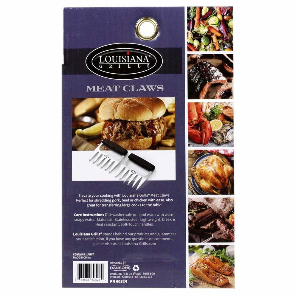 Durable bear claw-style meat shredders for grilling and carving meats