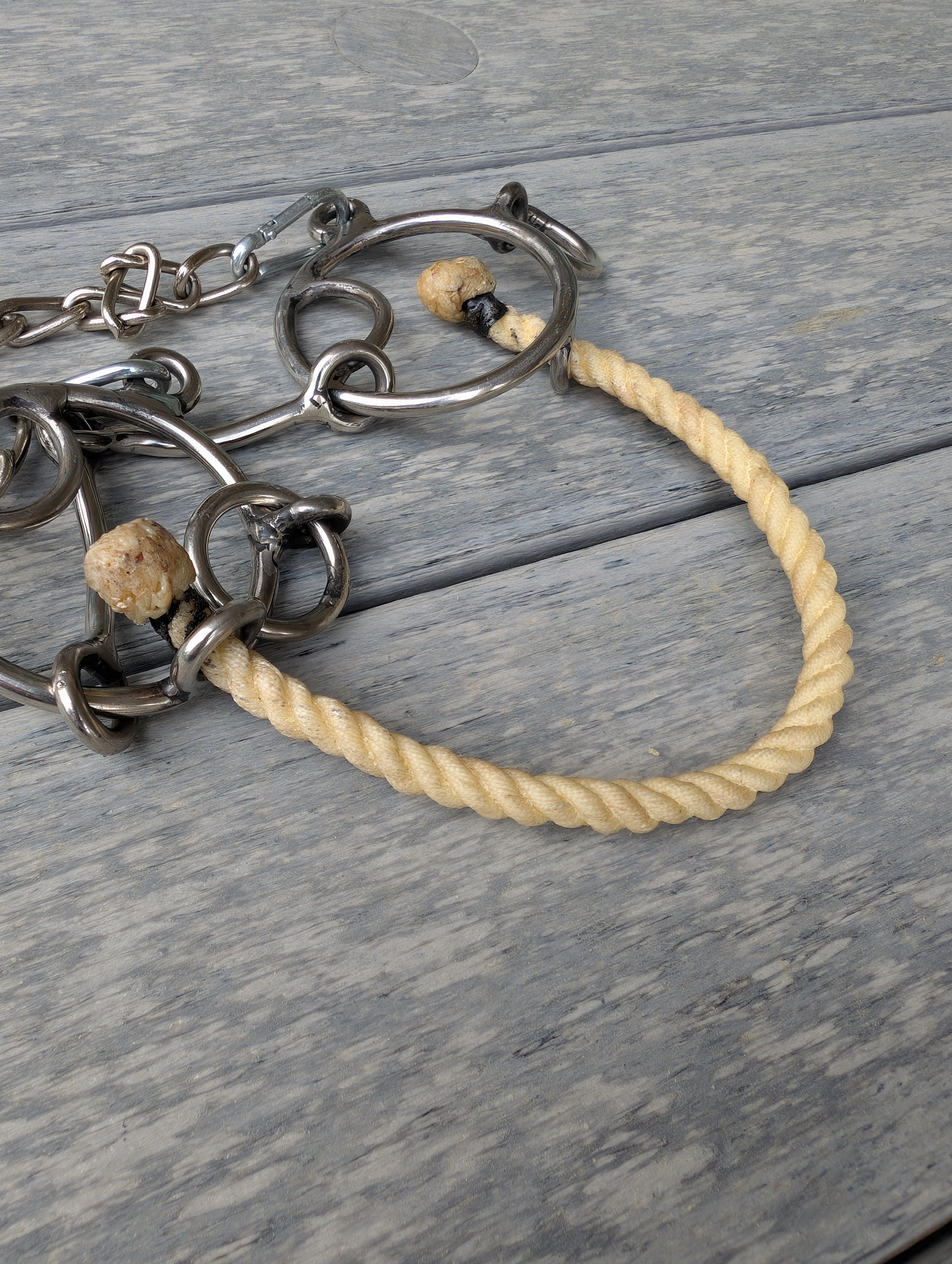 Tough 1 Combination Rope Nose & Snaffle Mouth Bit – Versatile Training and Trail Control