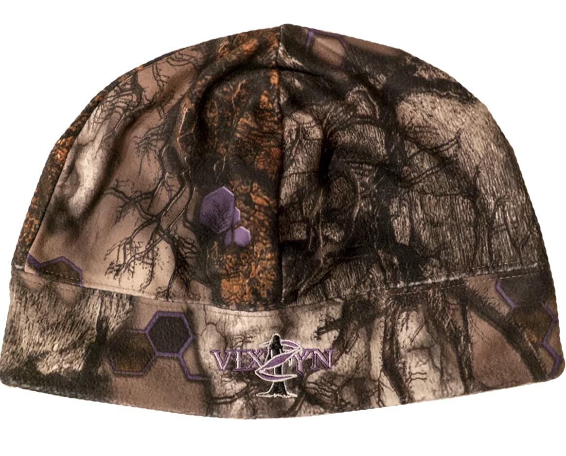 Treezyn Women’s Camo Beanie – MicroFleece HexFlow Lined Vixzyn Hunting Hat Final Clearance