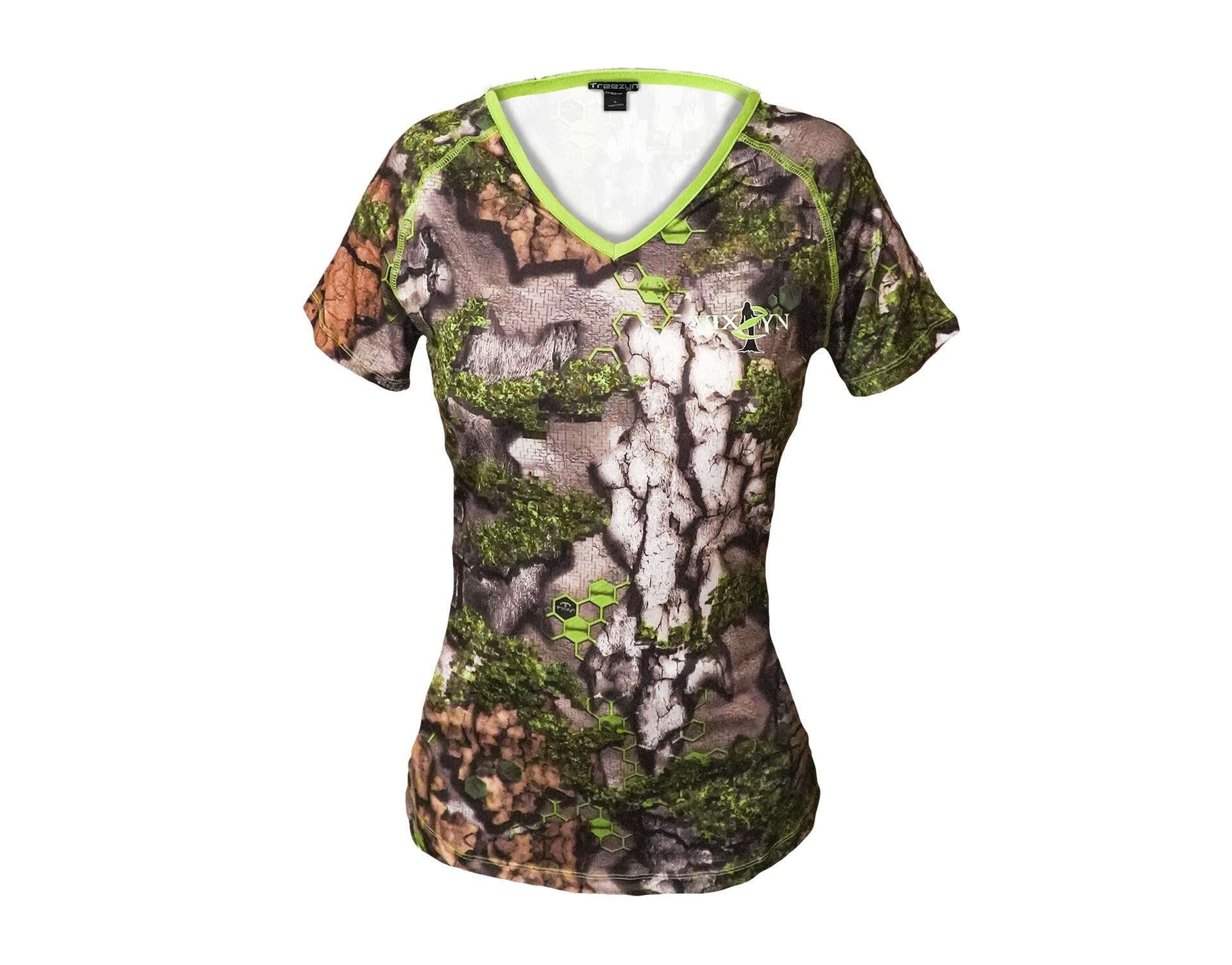 Treezyn Women’s Early Season Vixzyn Short Sleeve Shirt – Breathable Quick-Dry Camo Top Final Clearance