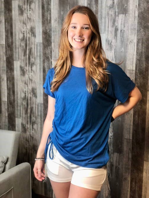 women’s blank fashion tee, everyday casual top