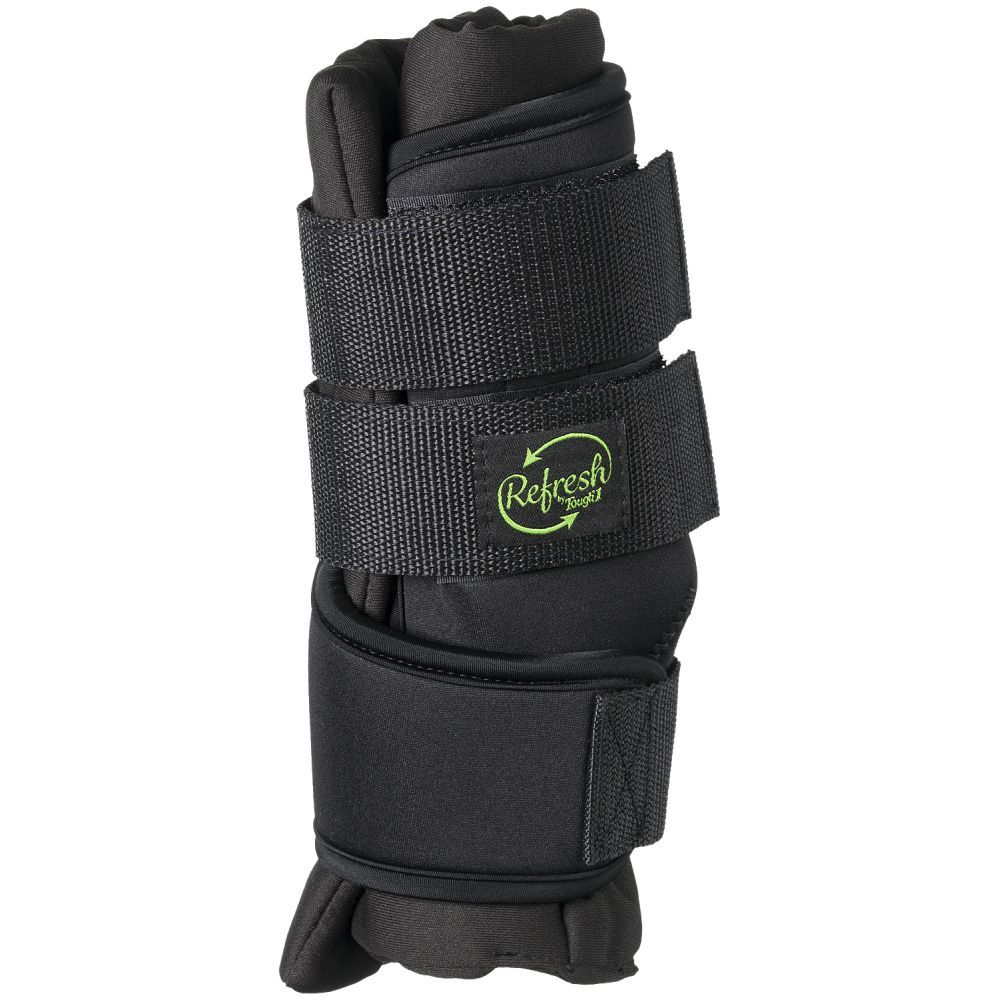 Ceramic-infused miniature horse leg wraps with secure Velcro straps