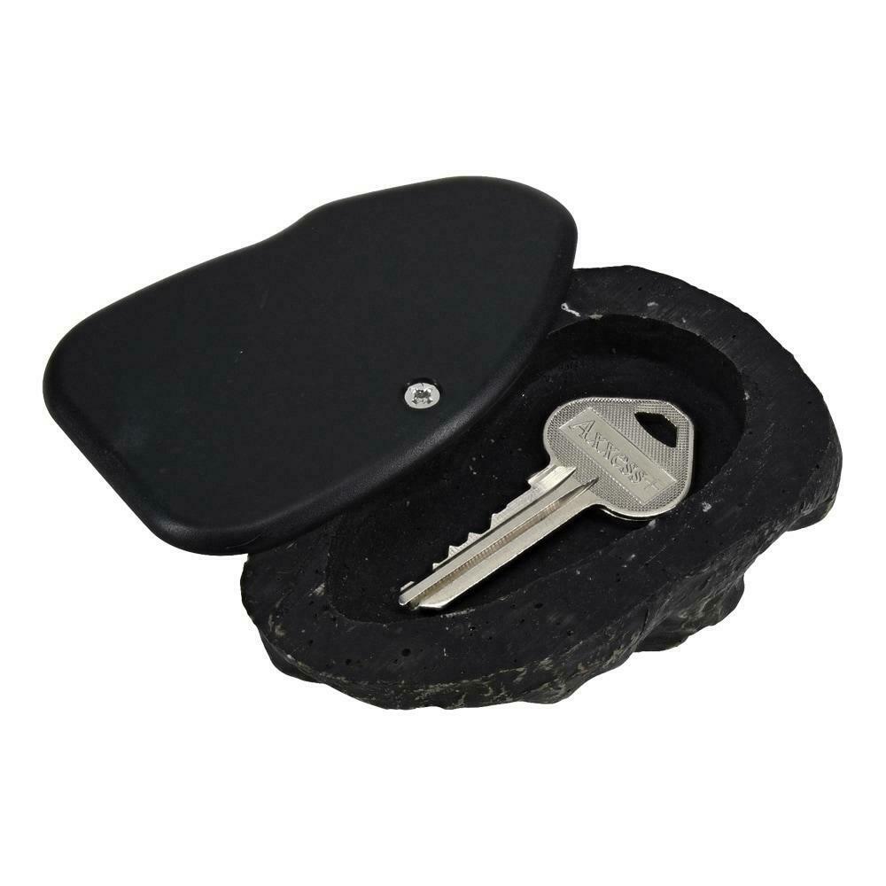 Minute Key Rock Gray Key Hider – Weather-Resistant Outdoor Key Safe