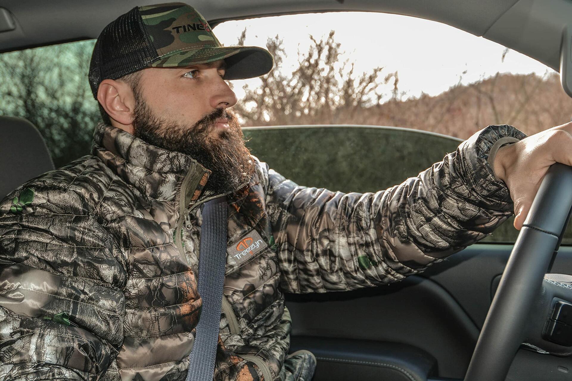 Final Clearance – TREEZYN Men’s Z-Force Puffer Jacket Small | Ultralight Goose Down Hunting Outerwear