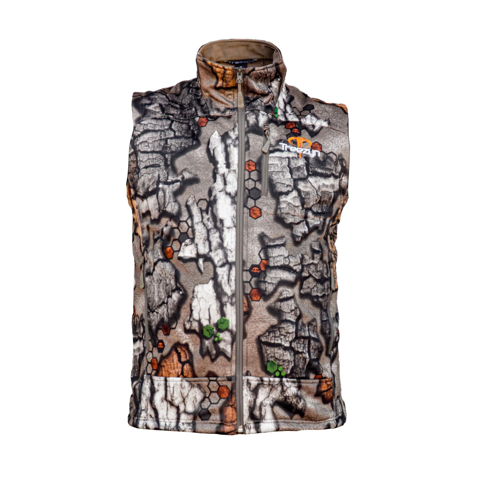 Final Clearance Treezyn Men’s Late SEEZYN Hunting Vest – Windproof, Water-Resistant MicroFleece Core Layer