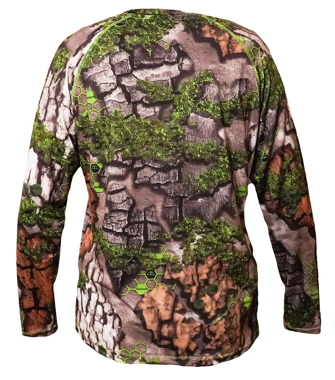 Treezyn Women’s Early Season Long Sleeve Camo Collar Shirt – Breathable Dri-Fit Hunting Shirt Final Clearance