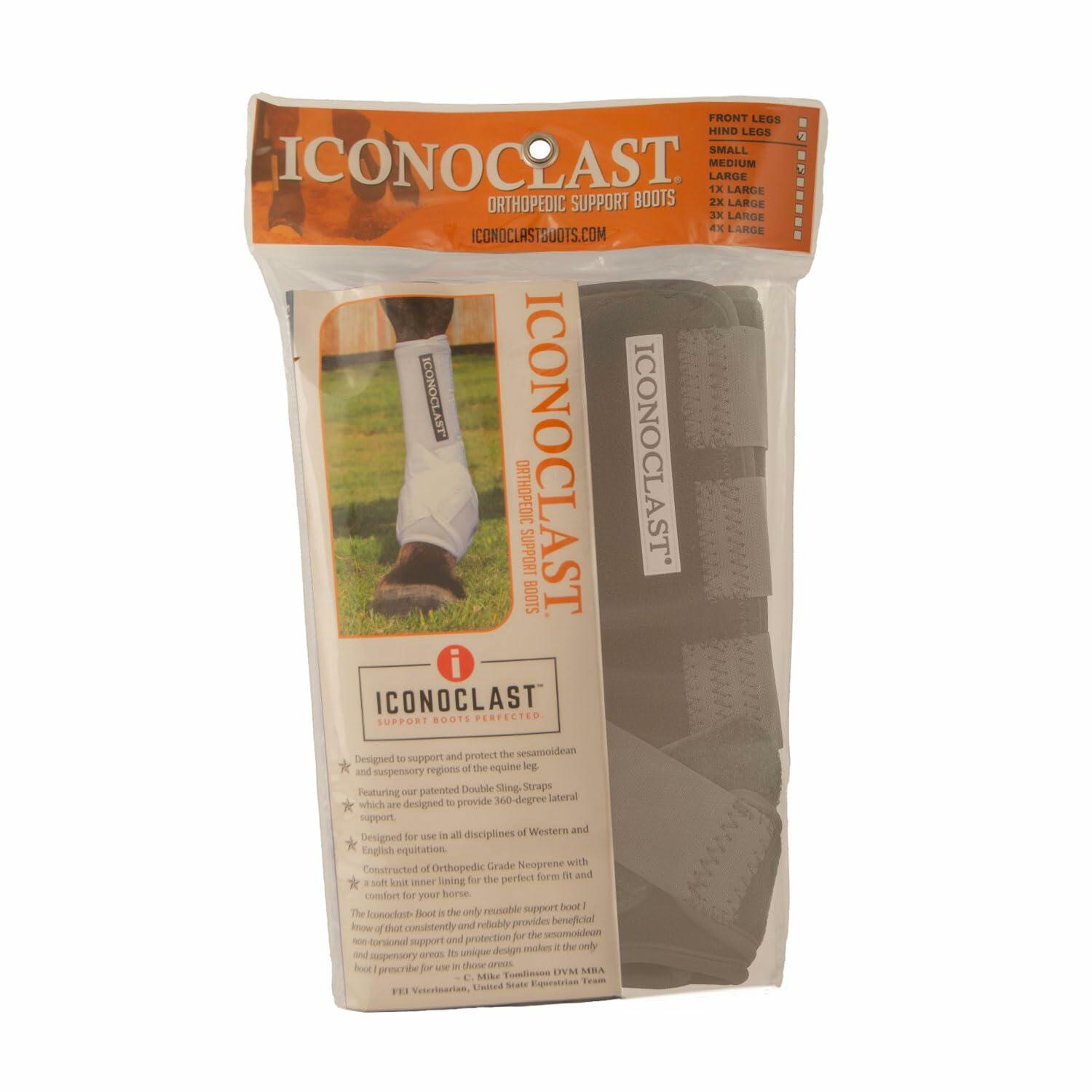 Iconoclast Hind Orthopedic Support Boots MEDIUM Black