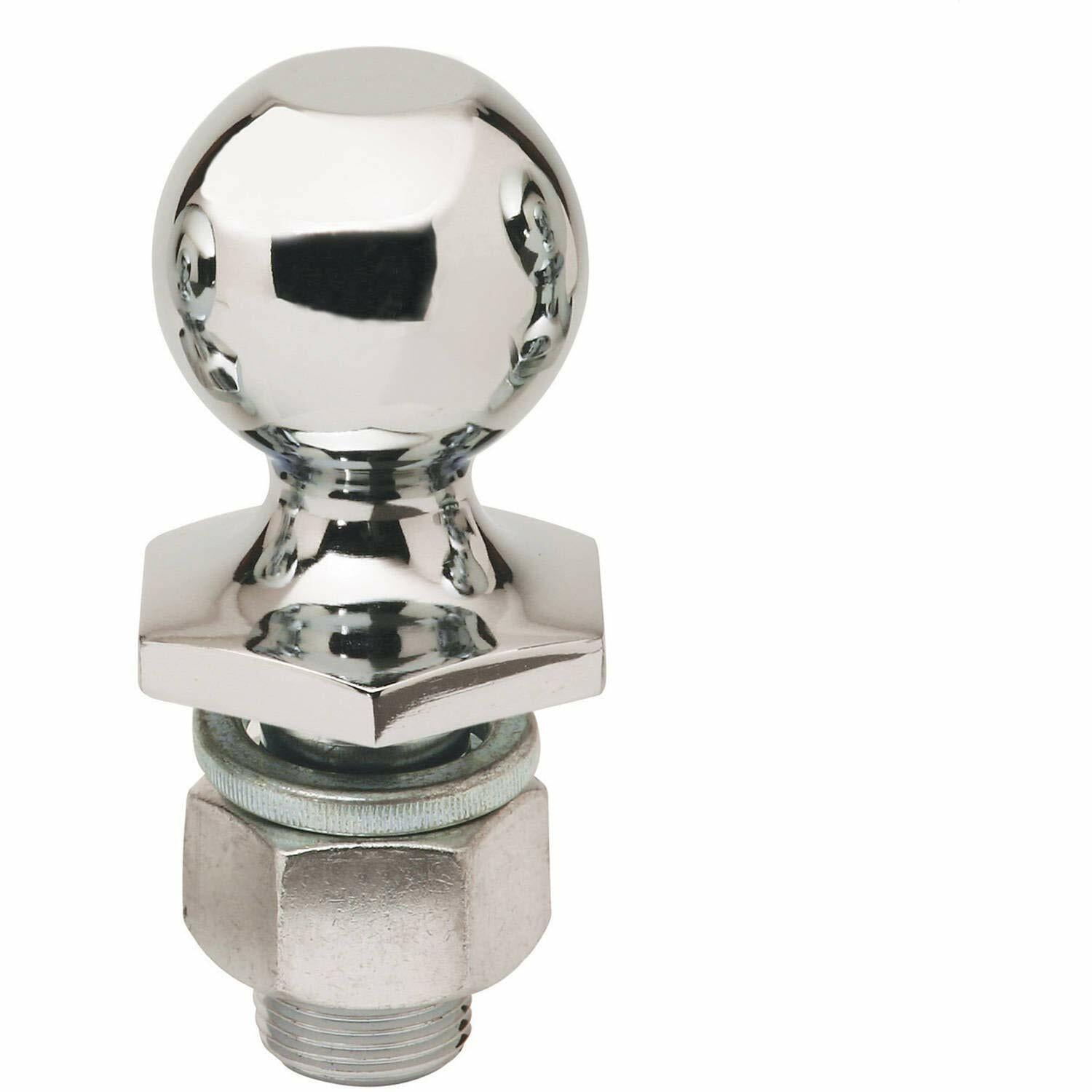 Metallic ball and socket mechanism on a white background