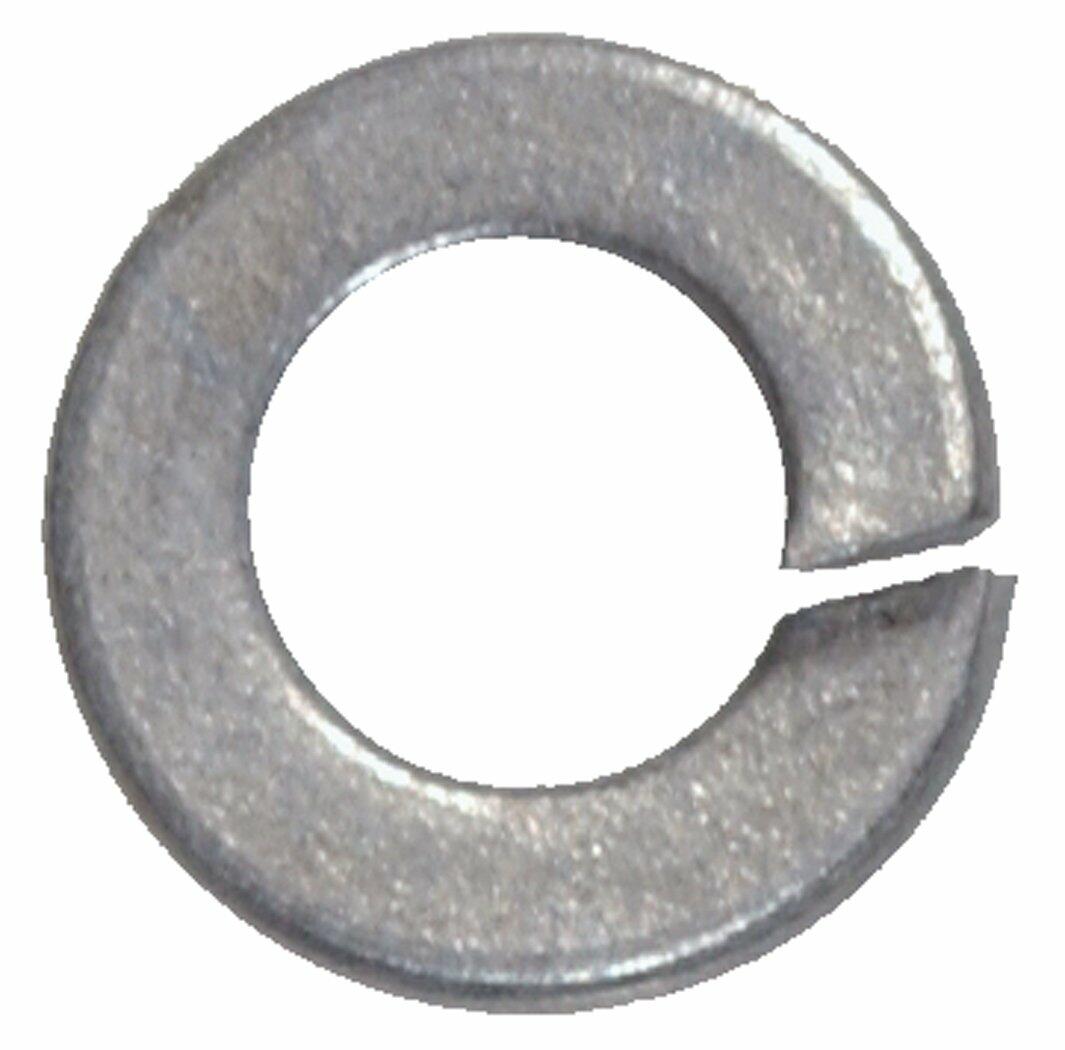 Metal split washer on a white background