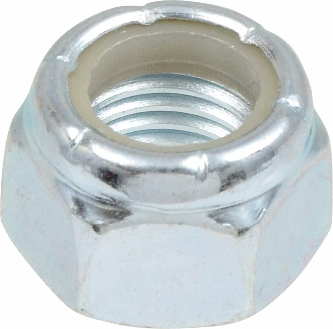 Metal nut on a white background