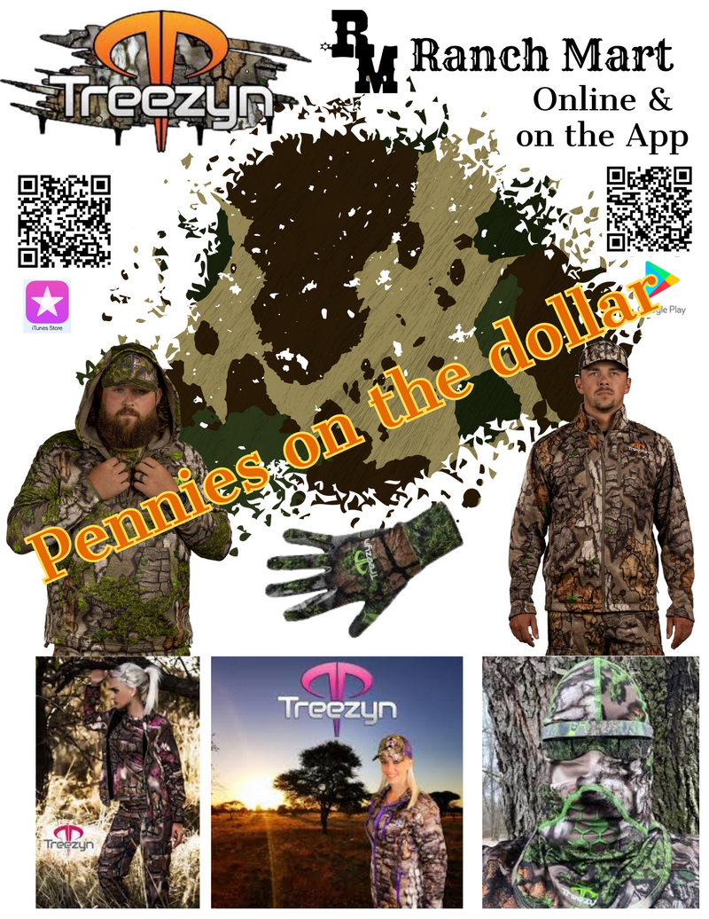 “Treezyn men’s and women’s hunting apparel – performance camouflage clothing for the field and outdoor lifestyle.”