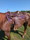 Horse wearing a 16in Used All-around Saddle