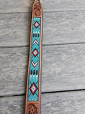 Genuine Leather Beaded Dog Collars – Handmade Durable Pet Collars in Assorted Designs