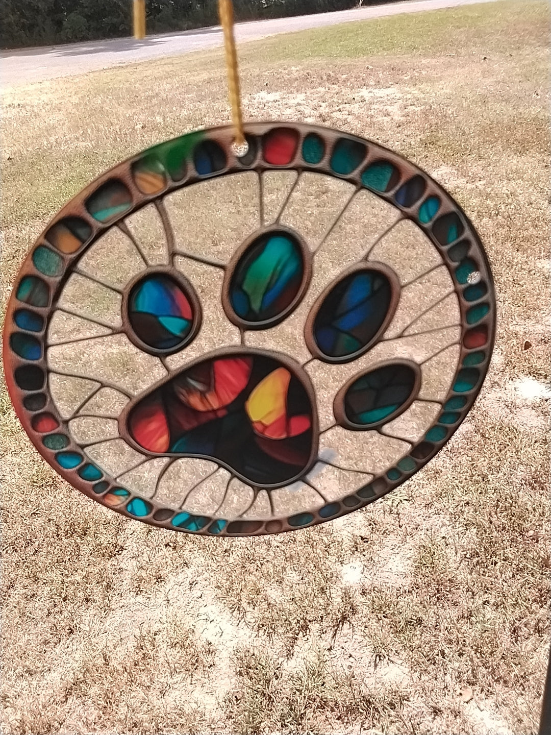 Dog Paw Suncatcher