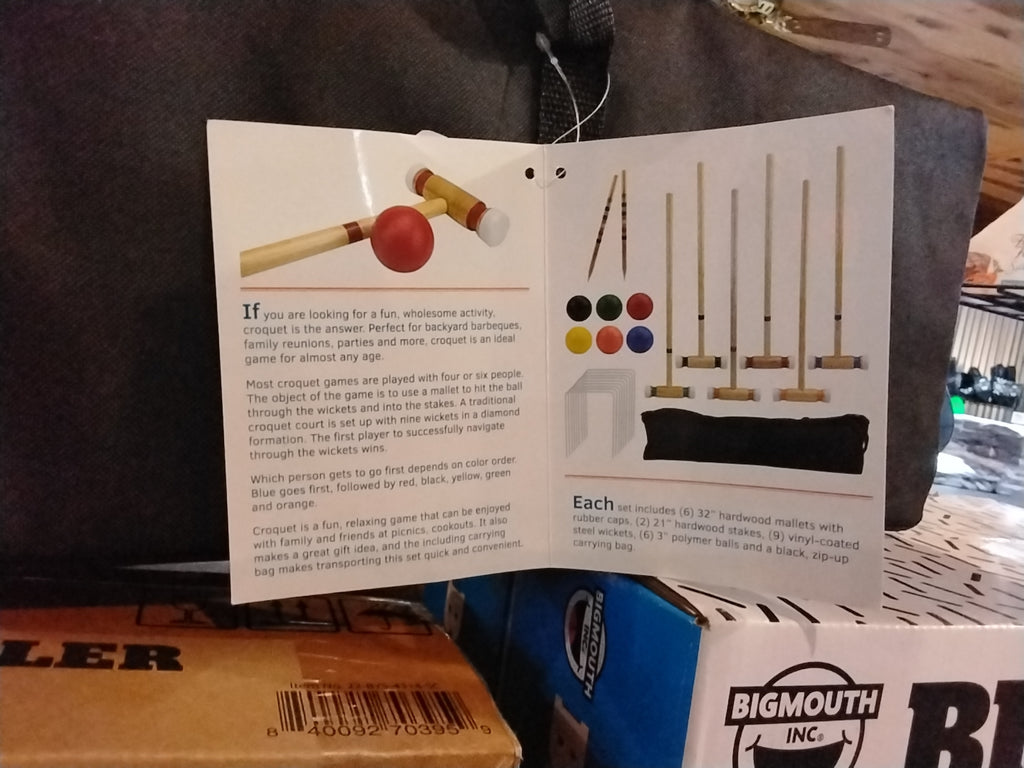 Outdoor Croquet Set