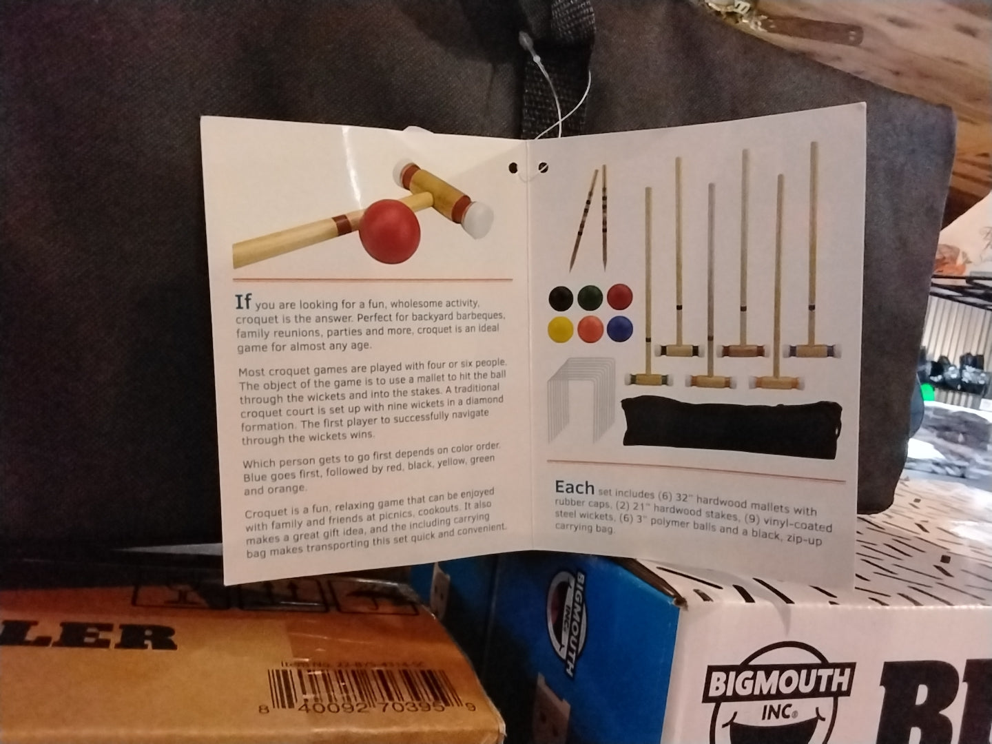 Outdoor Croquet Set