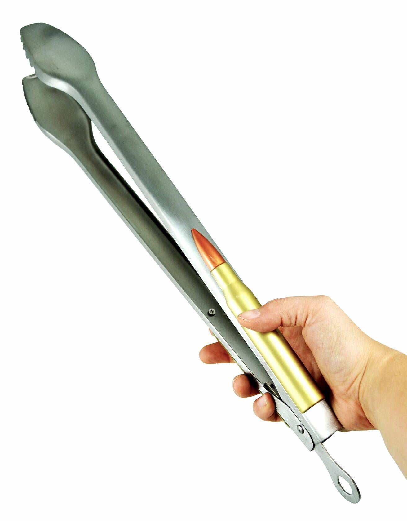 Heavy-duty kitchen tongs for grilling and cooking