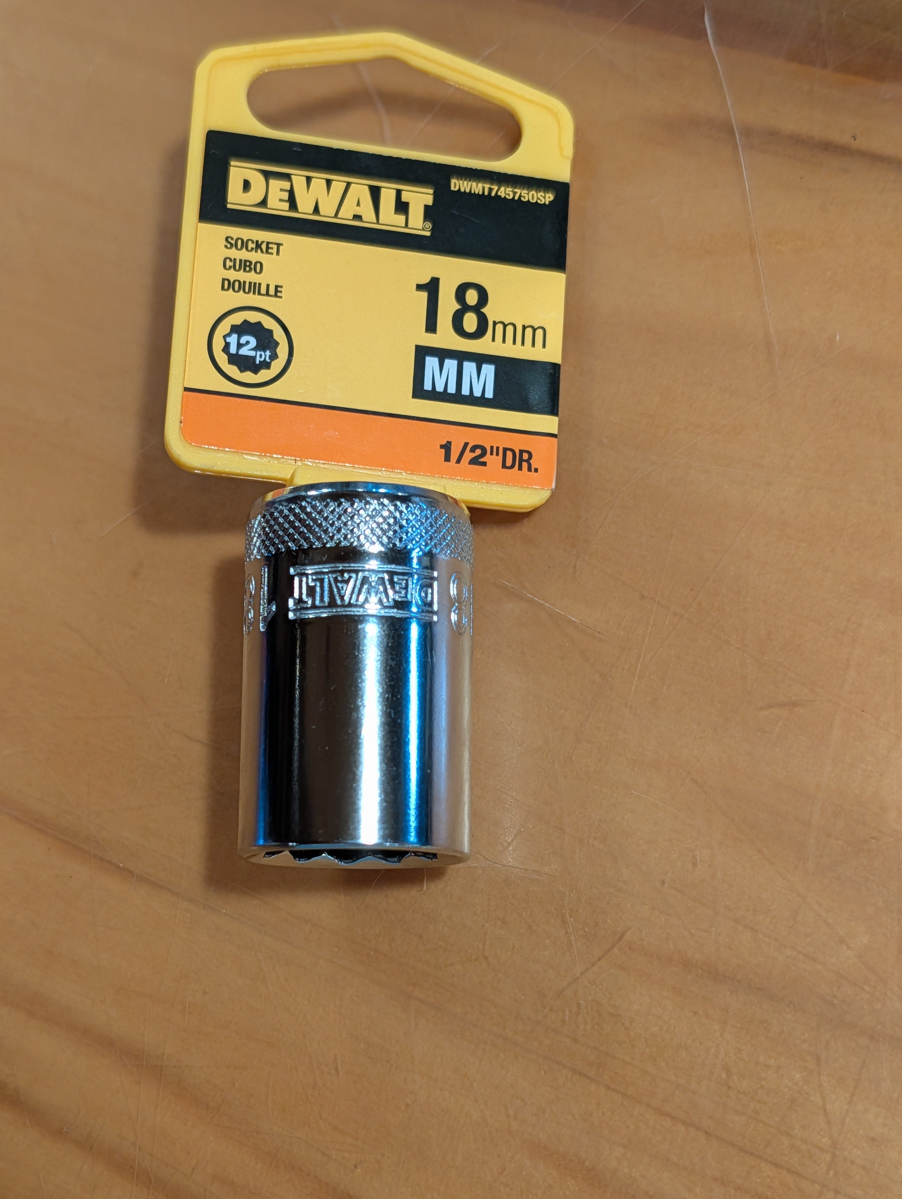 18m socket from Dewalt