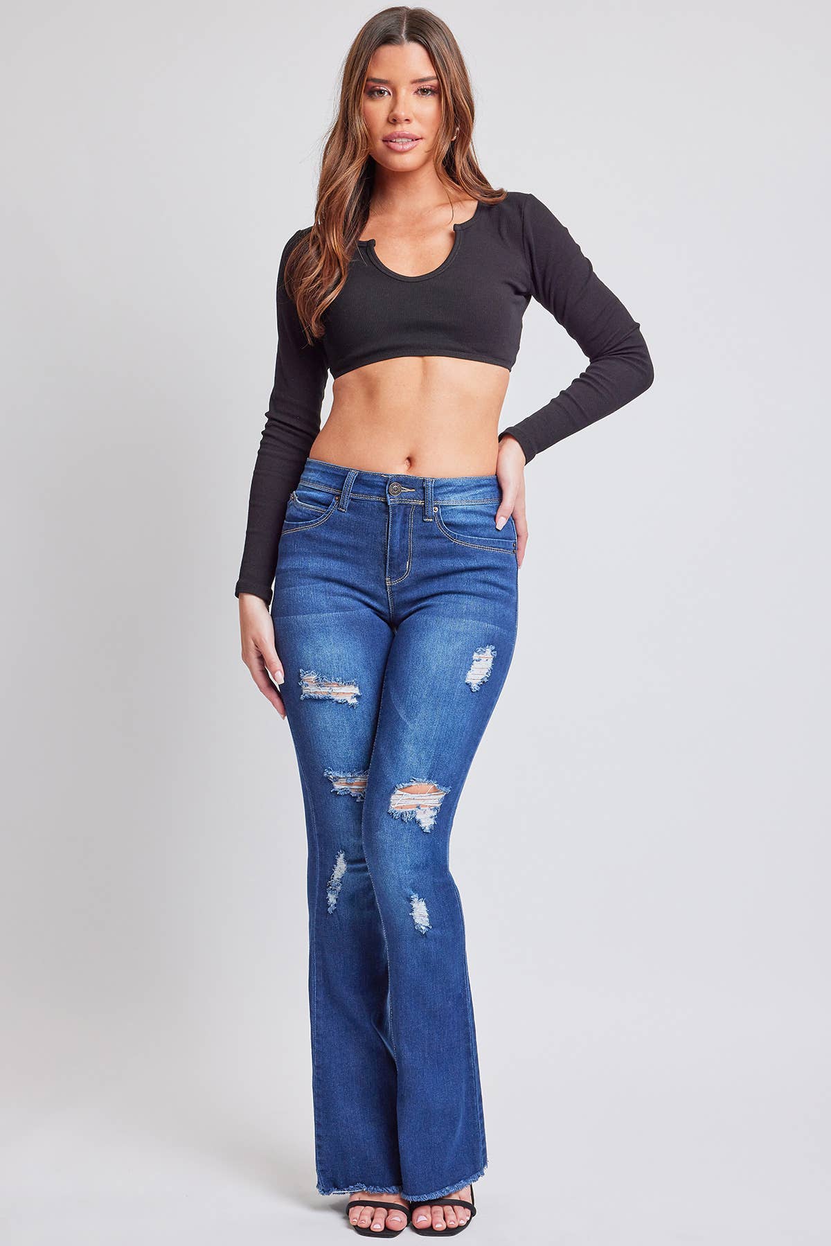 Junior WannaBettaButt High-Rise Super Flare Jean