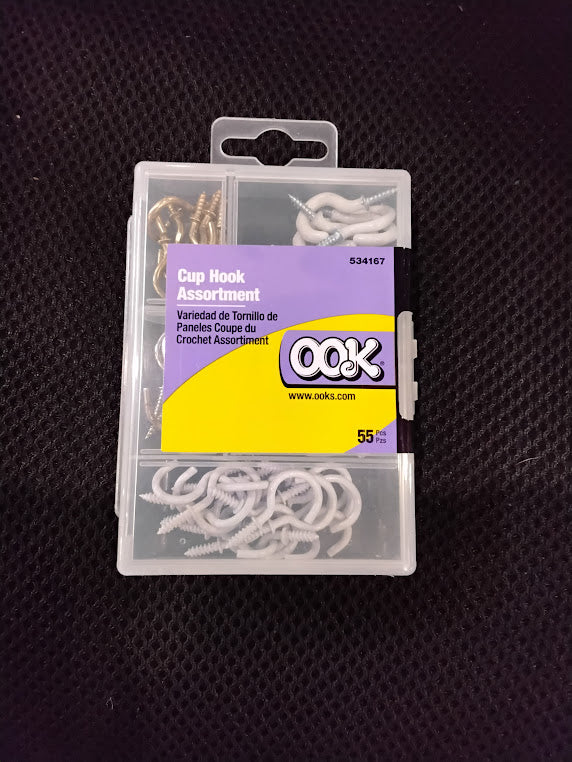 OOK cup hooks Asst 55 PKS