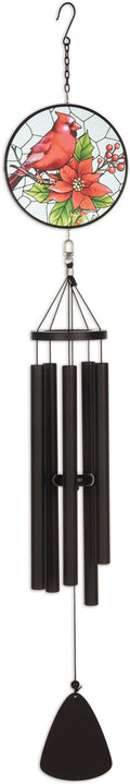 40“Cardinal Stain Glass Wind Chime