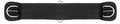 Black Waffle Girth  with metal buckles on a white background