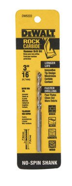 DeWalt 3/16 x 3-In. Percussion Drill Bit